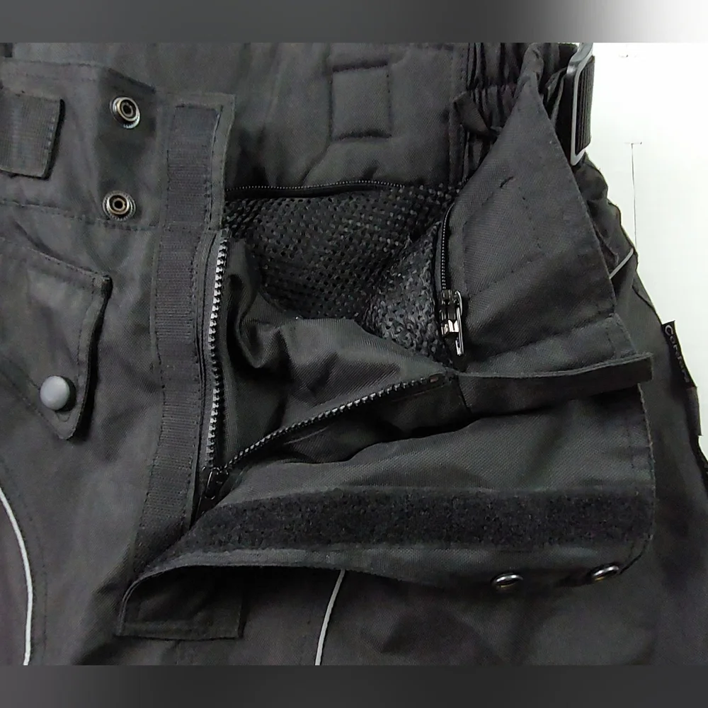 Xtreemgear Motorcycle Pants Mens Black 32x28.5 Cordura Scotchlite Waterproof